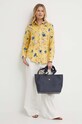 Lauren Ralph Lauren koszula lniana 200938933 żółty SS24
