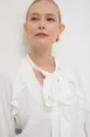 белый Блузка с примесью шелка Marella