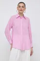 Marella camicia di lino rosa