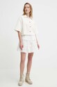 Pepe Jeans camasa din bumbac ELLE ECRU PL304844 bej SS24