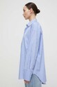 MSGM koszula bawełniana niebieski 3641MDE18X.247104