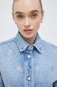 MSGM koszula jeansowa 3641MDE234X.247272 niebieski