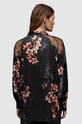 AllSaints camasa cu matase Oana negru WH042Z