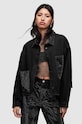 Джинсовая рубашка AllSaints Nicky длинный чёрный WH045Z