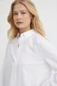 biały Armani Exchange koszula lniana
