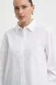 bijela Pamučna košulja Armani Exchange