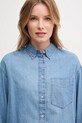 Джинсова сорочка United Colors of Benetton 5DHJDQ07U блакитний
