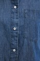 Rifľová košeľa United Colors of Benetton 5DHJDQ07U tmavomodrá