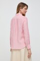 Odzież Weekend Max Mara koszula lniana 2415111022600 różowy