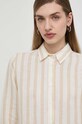 Weekend Max Mara koszula lniana beżowy 2415111022600