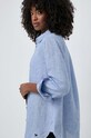 Ленена риза Weekend Max Mara син 2415111042600