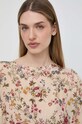 Weekend Max Mara bluzka jedwabna beżowy 2415111072600