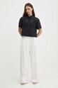 United Colors of Benetton camasa 58BHDQ08B negru SS24