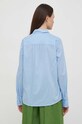 Одяг Бавовняна сорочка United Colors of Benetton 5CQYDQ06U блакитний