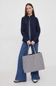 Хлопковая рубашка United Colors of Benetton 5CQYDQ06U тёмно-синий AW24