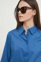 μπλε Βαμβακερό πουκάμισο United Colors of Benetton