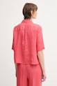 Îmbrăcăminte United Colors of Benetton camasa de in 5BML5QB75 rosu
