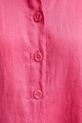 Сорочка з льону United Colors of Benetton 5BML5QB75 рожевий