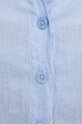 United Colors of Benetton koszula lniana 5BML5QB75 niebieski
