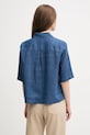 Odzież United Colors of Benetton koszula lniana 5BML5QB75 granatowy