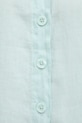 United Colors of Benetton koszula lniana 5BML5QB75 turkusowy