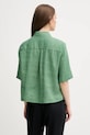 Odzież United Colors of Benetton koszula lniana 5BML5QB75 zielony