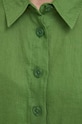 United Colors of Benetton koszula lniana 5BML5QB75 zielony