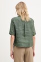 Îmbrăcăminte United Colors of Benetton Cămașă femeiască din in 5BML5QB75 verde