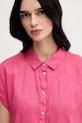 Oblečení Lněná košile United Colors of Benetton 5BMLDQ06V růžová