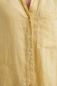 United Colors of Benetton koszula lniana 5BMLDQ078 żółty