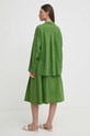 Одяг Сорочка з льону United Colors of Benetton 5BMLDQ078 зелений