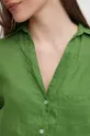 Πουκάμισο από λινό United Colors of Benetton Γυναικεία