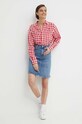 Πουκάμισο από λινό Polo Ralph Lauren 211935130 κόκκινο SS25