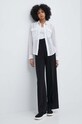 Lněná košile Polo Ralph Lauren 211935136 béžová SS24