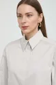 sivá Bavlnená košeľa Max Mara Leisure