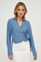 Bluza Sisley plava 55EBLQ064
