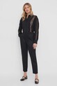 Sisley camasa 5IAYLQ06I negru SS24