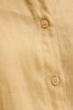 Sisley cămașă de in 5BMLLQ06S galben
