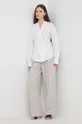 Bombažna srajca Calvin Klein bela