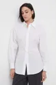 bianco Calvin Klein camicia in cotone