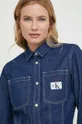 tmavomodrá Rifľová košeľa Calvin Klein Jeans