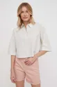 sivá Bavlnená košeľa Calvin Klein Jeans