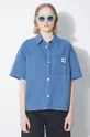 μπλε Τζιν πουκάμισο Carhartt WIP Lovilia Γυναικεία