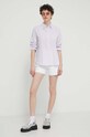 Tommy Jeans koszula z domieszką lnu DW0DW17737 fioletowy SS24