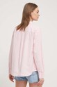 Odzież Tommy Jeans koszula z domieszką lnu DW0DW17737 różowy
