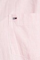 Tommy Jeans koszula z domieszką lnu różowy DW0DW17737