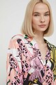 Îmbrăcăminte Desigual camasa din amestec de matase 24SWCW34 multicolor