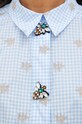 MUNTHE camicetta in cotone 1014.24228 blu SS24