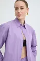 fialová Bavlnená košeľa MAX&Co.