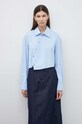 Won Hundred cămașă din bumbac albastru 2878.14235